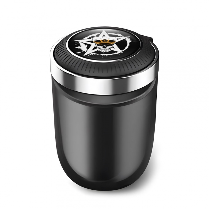 Skull Ashtray Car Accessory Star Logo Design 