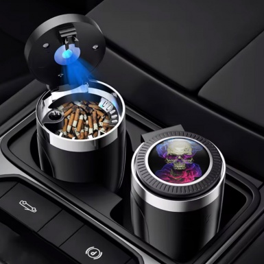 Skull LED Light Ashtray Car Accessory  Stylish Vision 