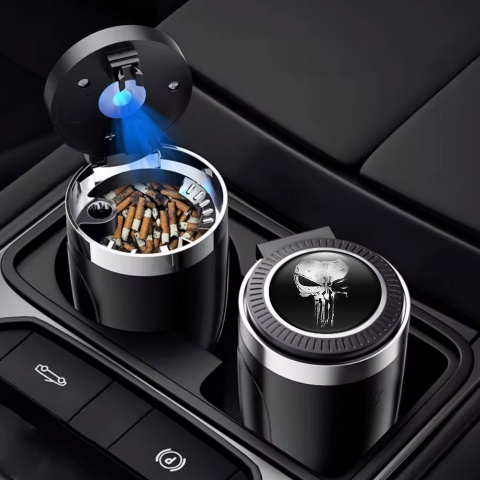 Skull Ashtray Car Accessory LED Light Edition 