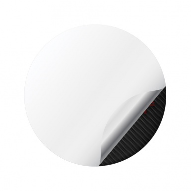 OZ Wheel Center Cap Domed Stickers Carbon with Red