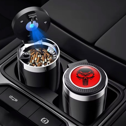 Skull Automotive Ashtray Red Stylish Style 