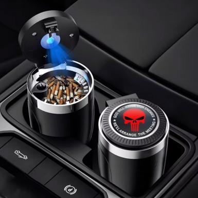 Skull Ashtray Car Accessory  Red Style 