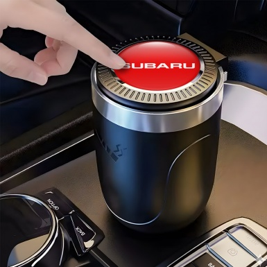 Subaru Ashtray Logo Container for Cigarette LED Red Style 
