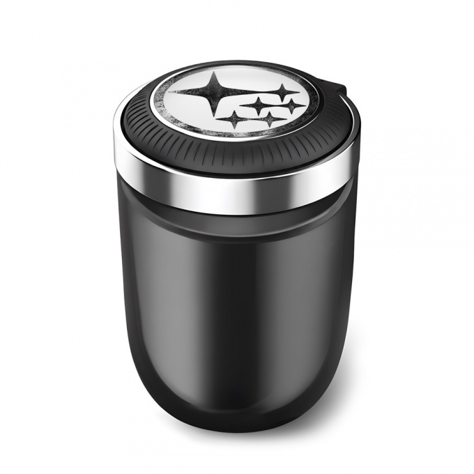Subaru Stylish Design Ashtray Logo Container for Cigarette LED