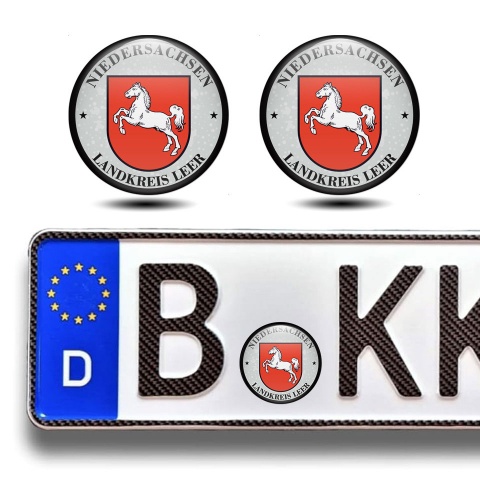 Aufkleber Landkreis Leer Niedersachsen Fur Deutsches Nummernschild Plakette