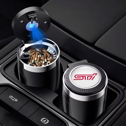 Subaru Ashtray Logo Container for Cigarette LED STI Model 