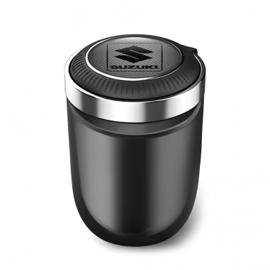 Suzuki Automotive Ashtray Carbon Print Black Logo