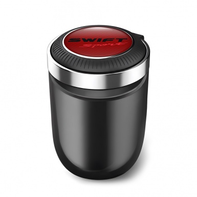Suzuki Swift Car Ashtray for Cigarette Red Carbon Logo Design 