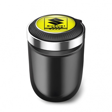 Suzuki Ashtray Logo Container for Cigarette LED New Yellow Style 