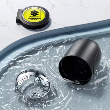 Suzuki Ashtray Logo Container for Cigarette LED New Yellow Style 