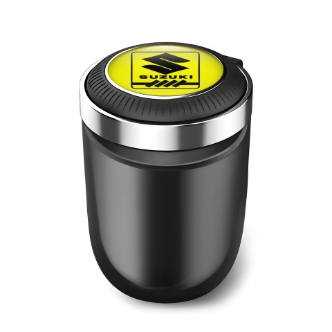 Suzuki Ashtray Logo Container for Cigarette LED New Yellow Style 