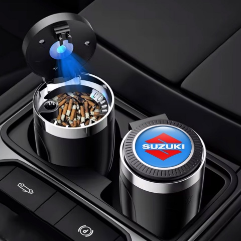 Suzuki Car Ashtray for Cigarette Version with Blue Logo Motive 