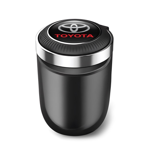 Toyota Stylish Ashtray Logo Container for Cigarette LED