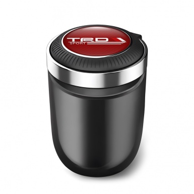 Toyota TRD Sport Trash Can Ashtray Red Carbon Print 