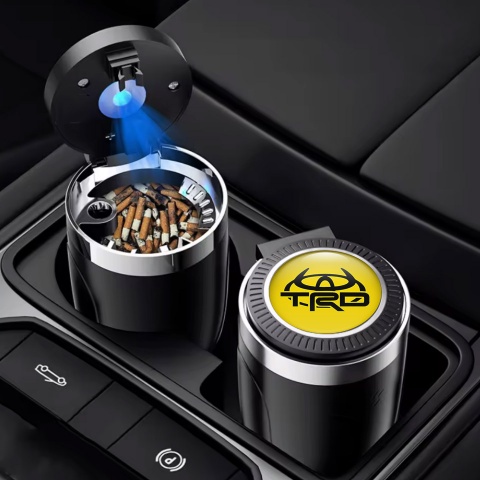 Toyota TRD Yellow Style Trash Can Ashtray
