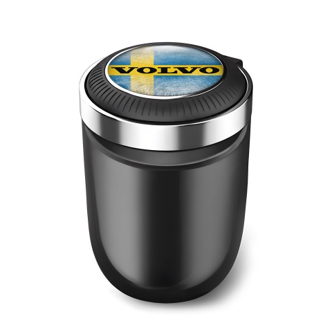 Volvo Swedish Flag Motive Car Ashtray for Cigarette 