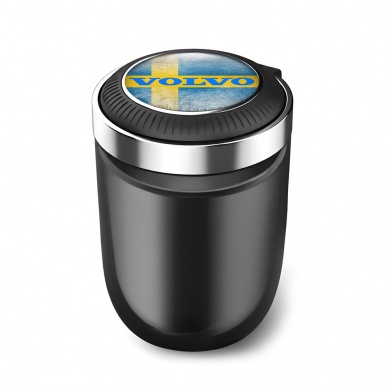 Volvo Automotive Ashtray Swedish Flag Logo 