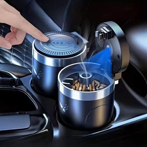 Volvo Ashtray Logo Container for Cigarette LED Modern Vision 