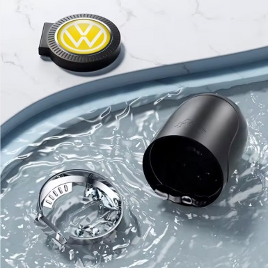 VW Trash Can Ashtray Yellow Design 