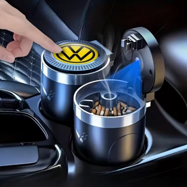 VW Trash Can Ashtray Yellow Black Style 