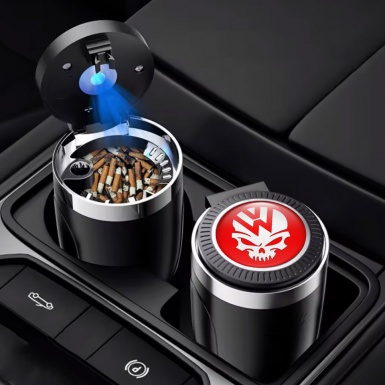 VW Automotive Ashtray Skull Logo Motive 