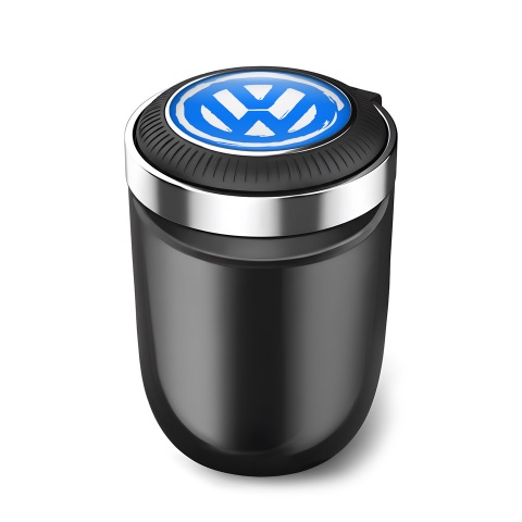 VW Trash Can Ashtray Blue Painted Effcet 