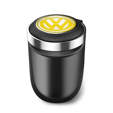 VW Ashtray Car Accessory Yellow Painted logo Effect 