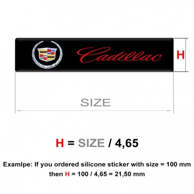 Cadillac Silicone Emblem High End Model 