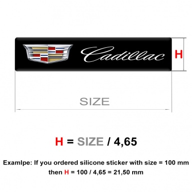 Cadillac Silicone Emblem Classsic Logo Design  