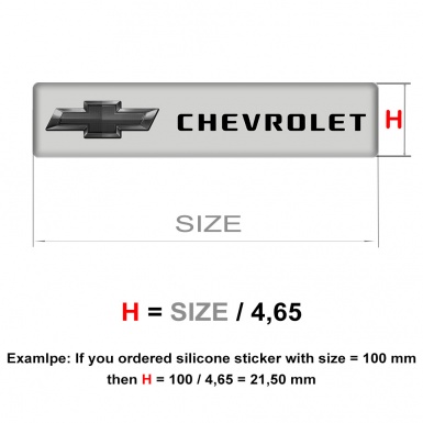 Chevrolet Silicone Emblem High-Quality Logo Design 