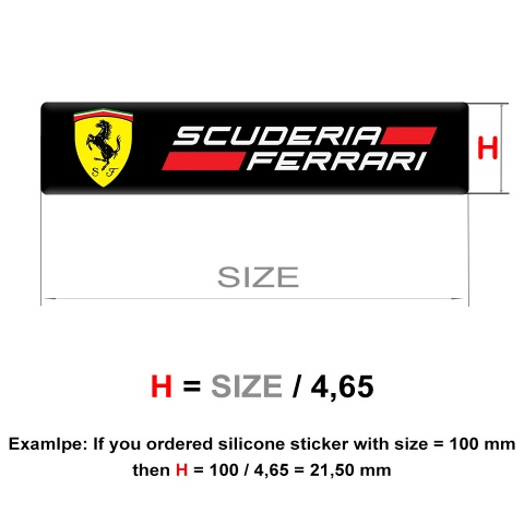 Ferrari Emblem Silicone Stylish Edition tape 