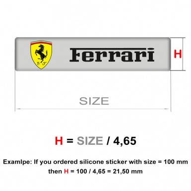 Ferrari Silicone Emblem Band Logo Design 