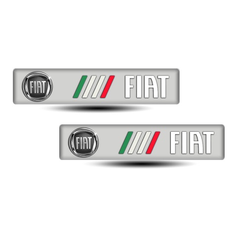 Fiat Silicone Sticker High-Quality Logo Style 
