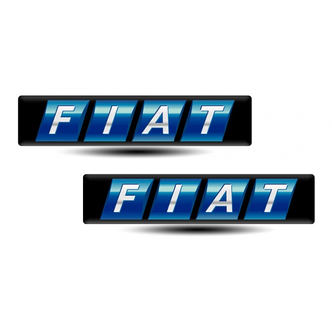 Fiat Logo Emblem Blue Motive Design 