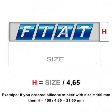 Fiat Silicone Emblem Stylish Racing Edition 
