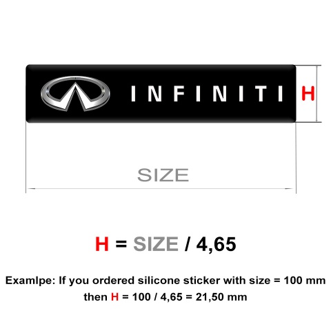 Infiniti Silicone Emblem Stylish Premium Quality Style 