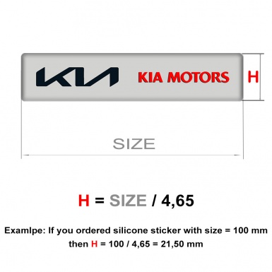Kia Emblem Badge Logo Stylish Edition 