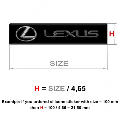 Lexus Silicone Emblem High-Quality Edition 