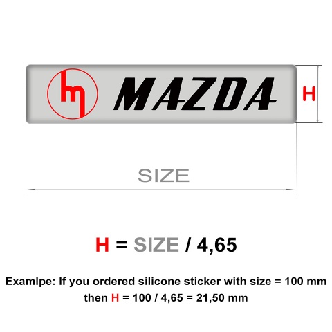 Mazda Emblem Badge Logo Racing Edition