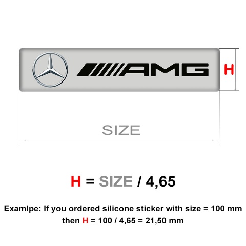 Mercedes Emblem Badge Logo AMG Style 