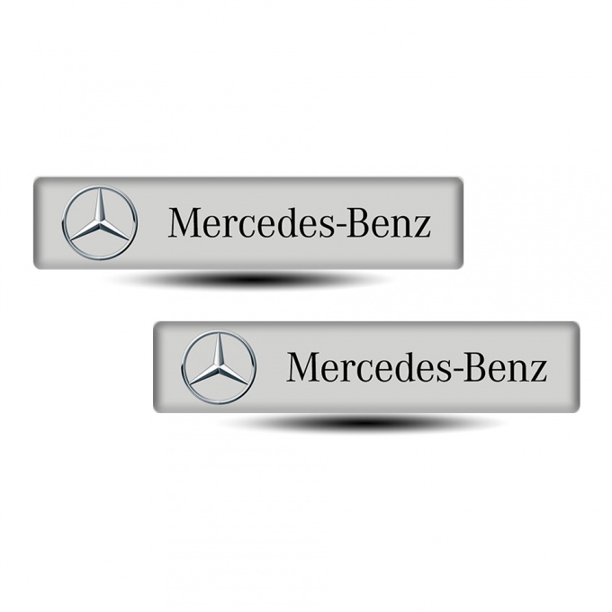 Mercedes Silicone Sticker High-Quality Style 