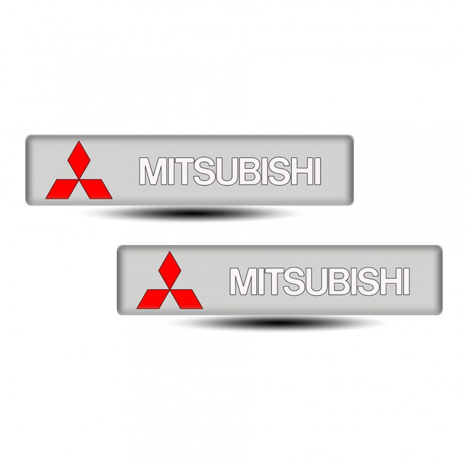 Mitsubishi Emblem Badge Logo Racing Edition