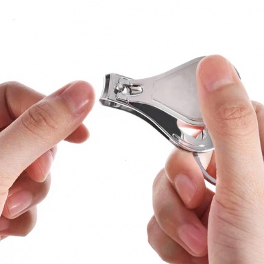 Mazda Key Chain Fingernail Trimmer Classic Black White Slogan Model