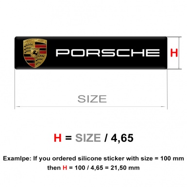 Porsche Emblem Badge Logo Classic edition 