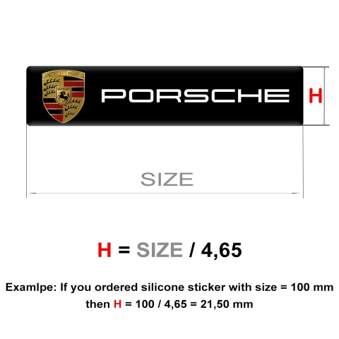 Porsche Emblem Badge Logo Classic edition 