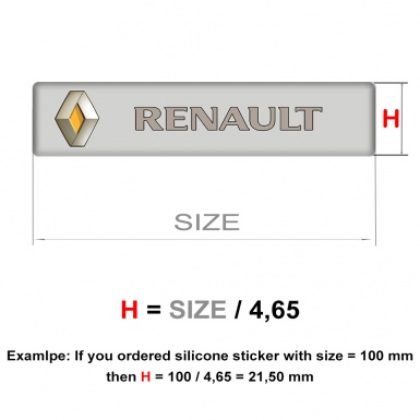 Renault Emblem Badge Logo Gray Design 