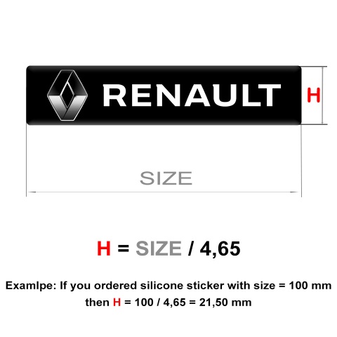 Renault Logo Emblem High-Quality Black Style 