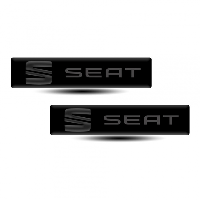 Seat Emblem Badge Logo Black Style 