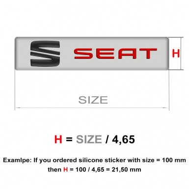 Seat Logo Emblem Stylish Racing Edition