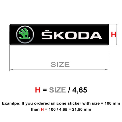 Skoda Emblem Badge Logo High End Edition 
